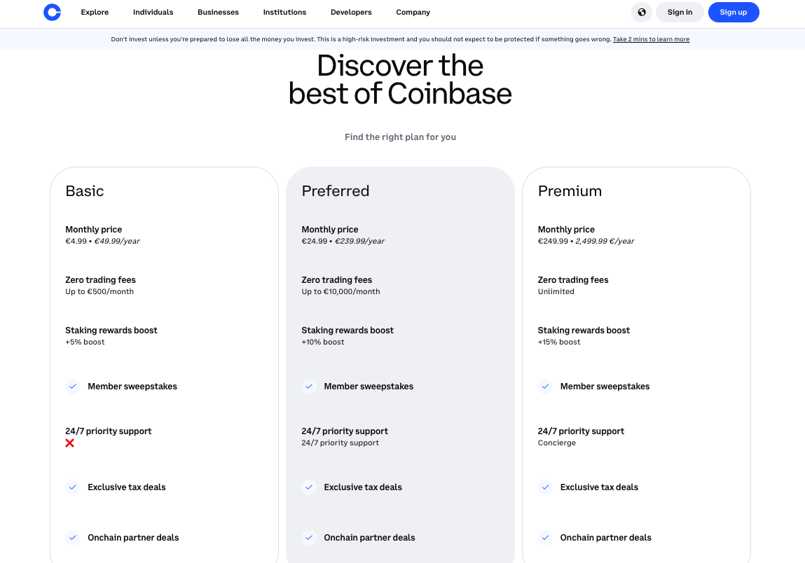 coinbase one